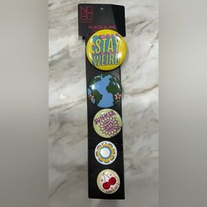 Colorful Retro Button Pin Set